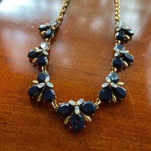J. Crew blue and gold statement necklace